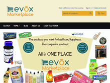 Tablet Screenshot of evoxmarketplace.com